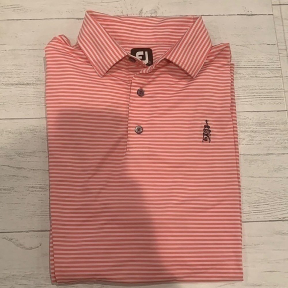 Foot joy classic pink golf shirt size l